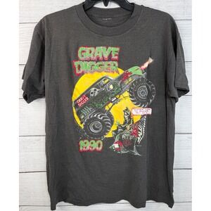 Grave Digger Monster Truck 1990 Grim Reaper Vintage T Shirt Mens Size L